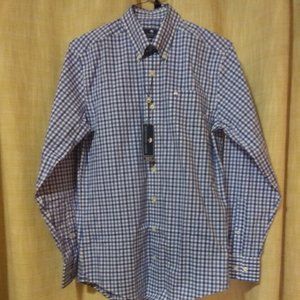 Southern Shirt  Blue & White  Plaid Button down